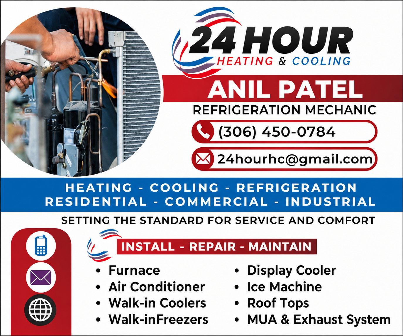 24 Hours Heating & Cooling