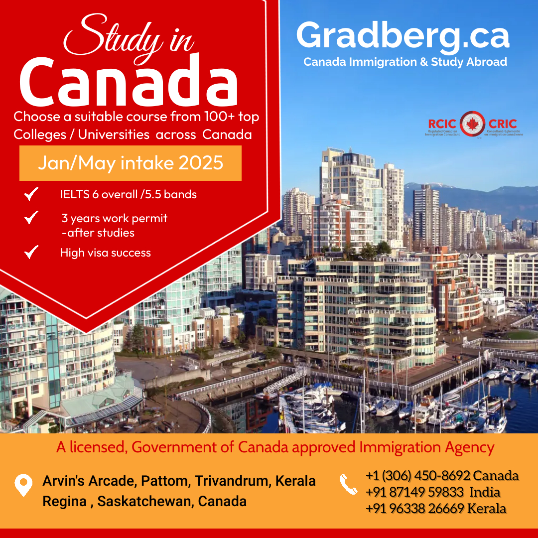 Gradberg Immigration Services Inc. Regina - SINP, COR, EPE, JAL,PR, PNP, PGWP, Work, Visitor Visa, Spousal Sponsor,Study visa 3